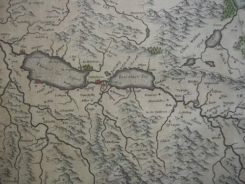 Schweiz Aargau Vierwaldstätter Luzerner See Kupferstichkarte Mercator 1633