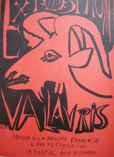 Pablo Picasso Exposition Vallauris 1952 Orig Lithografie Maitres de l'Ecole 1959