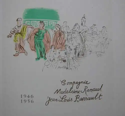 Raoul Dufy Tragédie Comédie Renaud Orig Lithografie 1959 Maitres de l'Ecole 