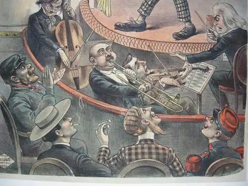 Plakat affiche Sardou excentric comic Varieté L. Galice Lithografie entoilé 1900