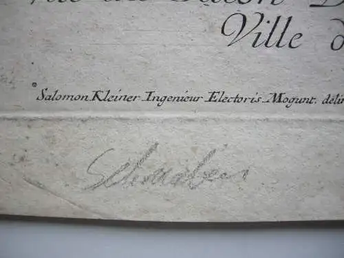 Rathaus Augsburg Godener Saal Orig Kupferstich Salomon Kleiner 1730 Elias Holl