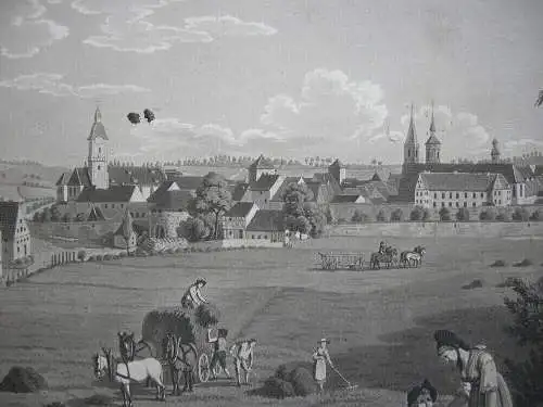 Villingen Schwenningen Gesamtansicht Orig Aquatinta 1830 Baden Württemberg