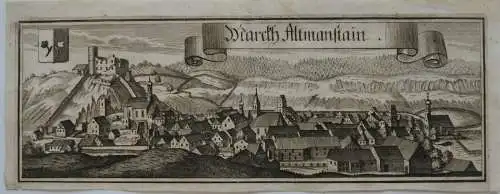 Altmannstain Oberbayern Eichstätt Orig Kupferstich Wening 1720 ohne Nr 