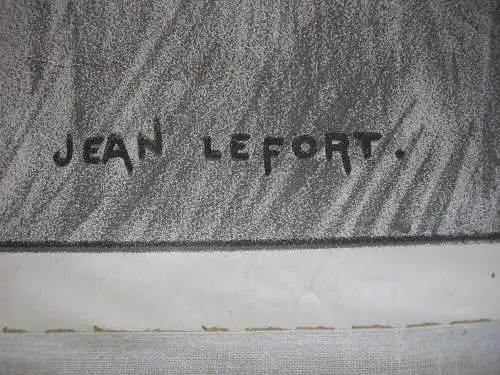 Plakat affiche Amis des Arts Bordeaux Jean Lefort Lithografie entoilé 1900