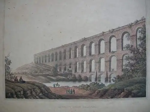 Luigi Mayer (1755-1803) Aqueduct bei Belgrad Türkei Orig Aquatinta 1810