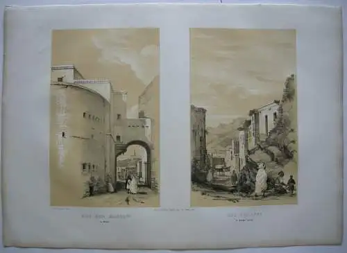 Algerien Algerie Bone Sidi Bou Manrow  Lithographie Bayot 1840 Nord Afrika 