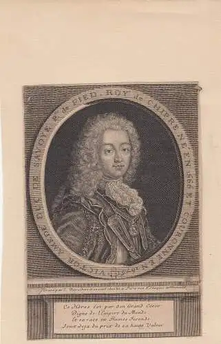 Victor Amadeus II. (1666-1732)  Herzog von Savoyen Kupferstich Desrochers 1720