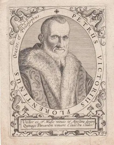 Pietro Vettori Victorius (1499-1585)  Humanist Philosoph Kupferstich 1650  