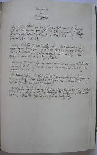 Bräumanual Törring Gutenzell'sche Herrschaft Jettenbach Manuskript 1854/54