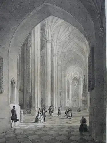 München Auer Dult Orig Radierung 1970 signiert Mariahilf Kirche