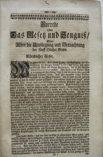Franz Burmann Alle Biblische Wercke Pergament 1710 Bibelexegese Sabath
