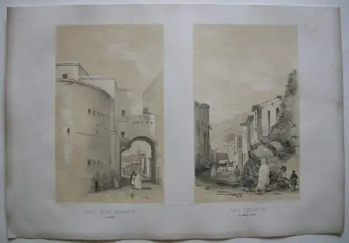 Algerien Algerie Alger  Bone Manrow Rue Philippe Lithografie Bayot 1840 Afrika