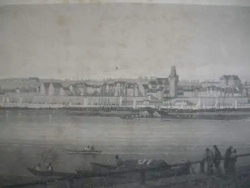 Panorama von Mainz Orig Aquatinta Ruff nach Ditzler 1835 Rheinland Pfalz