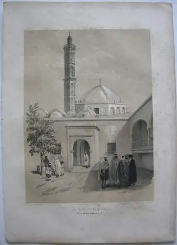 Algerien Algerie Oran Grande Mosquée Lithographie Bayot 1840 Nord Afrika 