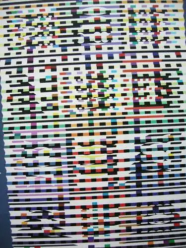 Yacoov Agam Plakat Orig. Serigrafie 3. Festival Peinture Cagnes-sur-mer 1971