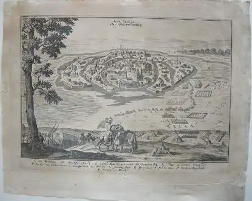 Székesfehérvár Stülweissenburg Ungarn Türken Orig Kupferstich Merian 1698