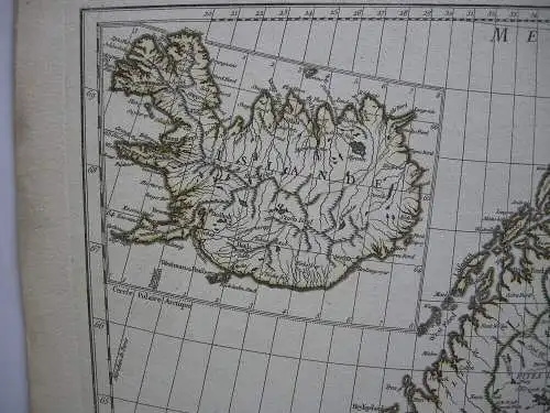 Skandinavien Norwegen Dänemark Schweden linke Hälfte Orig. Kupferstichkarte 1800