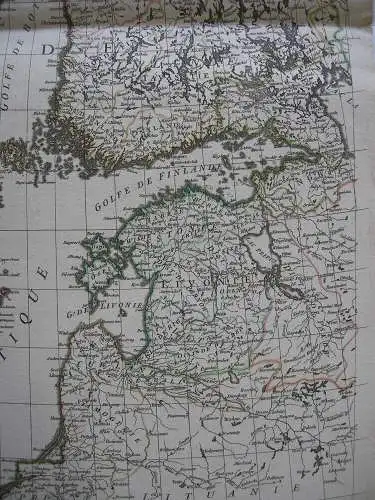 Skandinavien Norwegen Dänemark Schweden linke Hälfte Orig. Kupferstichkarte 1800