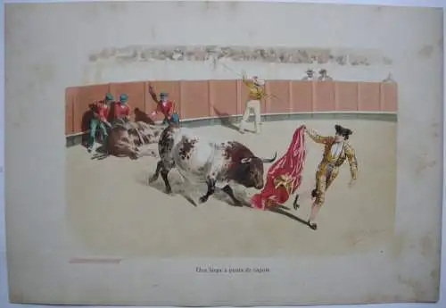 Daniel Perea y Rojas (1834-1909) Escenas Taurinas 16 Chromolithografias 1895