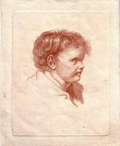 Knabenkopf Röteldruck Anonym 1780 