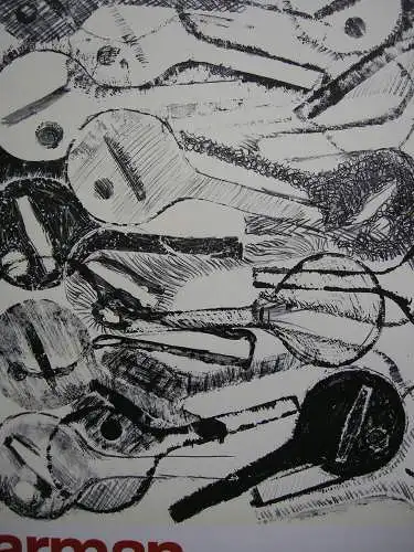ARMAN (1928-2005) Louisiana Ausstellung Paris Orig Lithografie 1969
