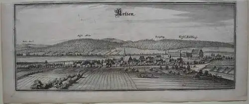 Aerzen Hameln-Pyrmont Nordrhein Westfalen Orig Kupferstich M. Merian 1650 