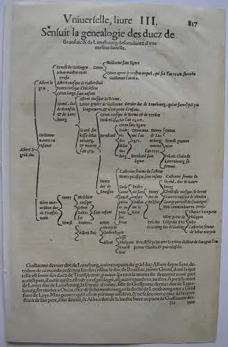 Braunschweig Miniaturansicht Holzschnitt aus Seb Münster Cosmographie 1588