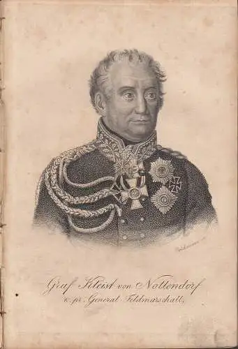 Allgemeiner Militär-Almanach 8 kolor Kupfer Uniformen 1828 Portraits