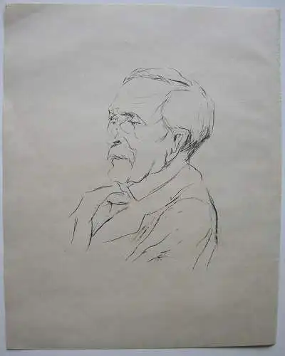 Rudolf Grossmann (1882-1941) Portrait Wilhelm von Bode Orig Lithografie 1925