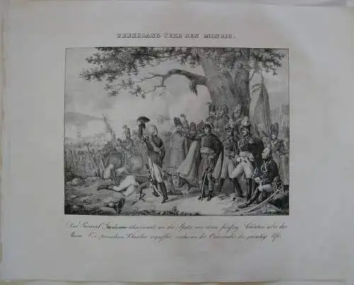 Napoleon Übergang Mincio Italia Orig Lithographie 1832 Napoleonische Kriege