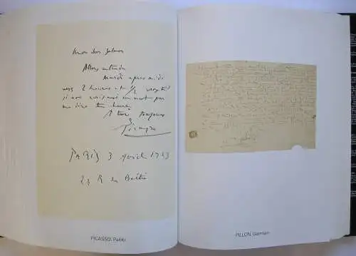 CZWIKLITZER Handschrift Maler Bildhauer Faksimile Paris 1976 Brief als Kunstwerk