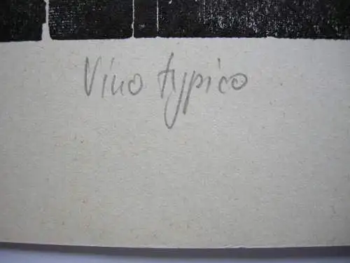 Günther Tobisch Vino typico Orig Typographik 1983 signiert 