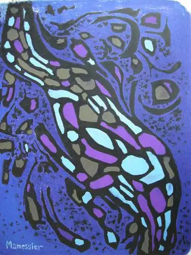 Alfred Manessier (1911-1993) Cantique spirituel Plakat Orig. Lithographie 1959
