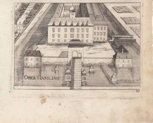 Ebergassing Wien Niederösterreich Orig Kupferstich G. M. Vischer 1672 