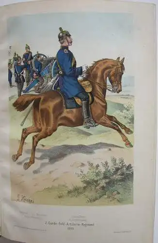 Beutner Königlich Preußische Garde-Artillerie Regimentsgeschicht Prachtausg 1894