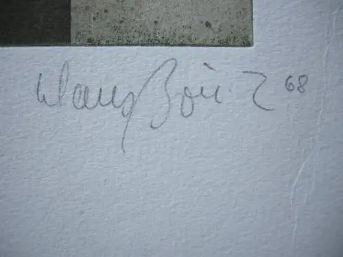 Klaus Böttger (1942-1992) Katzenkopf Radierung 1968 signiert 2/60