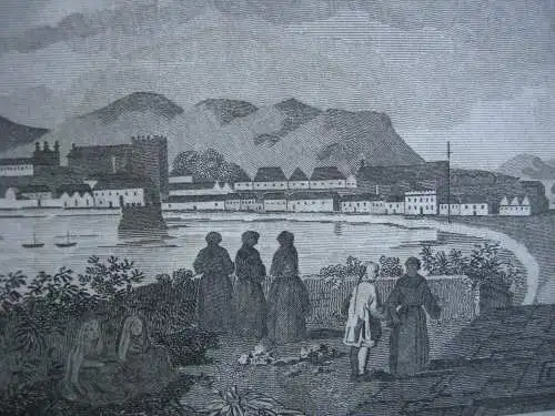 Macao China Gesamtansicht View  Kupferstich 1808 Holland Sparrow