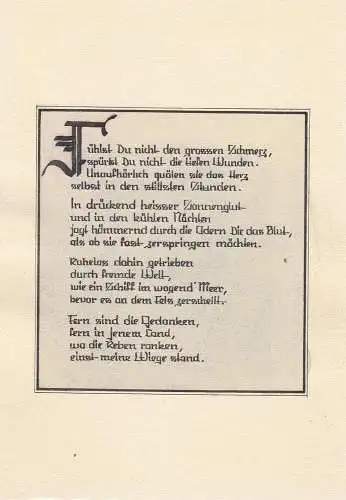 Kleine Kostbarkeiten Gedichte Manuskript Aquarelle Kalligraphie 1948 Unikat