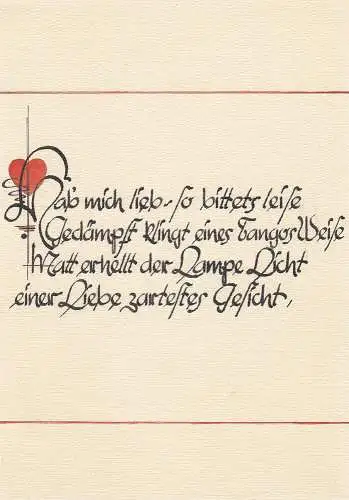Kleine Kostbarkeiten Gedichte Manuskript Aquarelle Kalligraphie 1948 Unikat