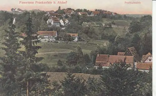 AK Prackenfels Panorama Altdorf Mittelfranken ungelaufen 1910