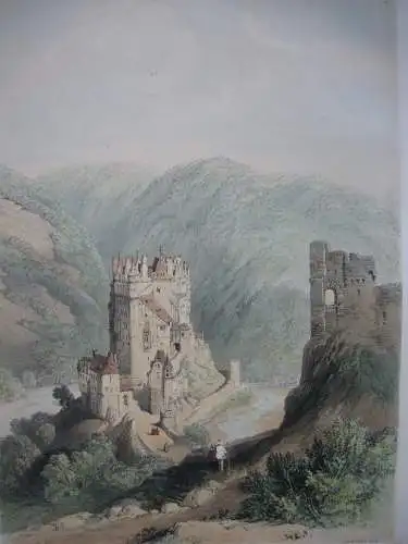 Andrew Picken (1815-1845) Burg Eltz Wierschem Eifel 1840 Orig. Lithographie