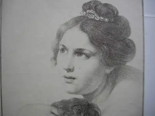 Ferdinand Piloty (1786-1844) Fra Bartholomeo  Orig. Lithografie um 1820