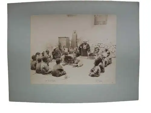 Pascal Sebah (1823-1886) Ecole Arabe arabische Schule Ägypten 1880 Albumin