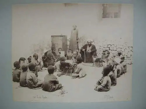 Pascal Sebah (1823-1886) Ecole Arabe arabische Schule Ägypten 1880 Albumin