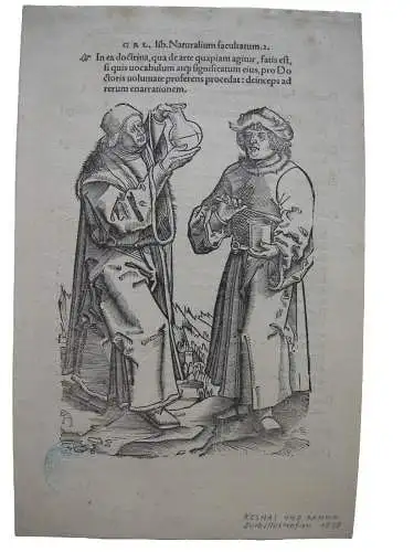 Kosmas und Damian Schutzheilige Apotheker Orig Holzschnitt 1538