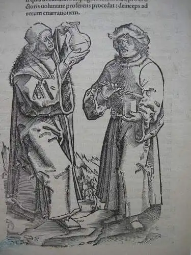 Kosmas und Damian Schutzheilige Apotheker Orig Holzschnitt 1538