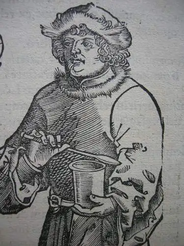 Kosmas und Damian Schutzheilige Apotheker Orig Holzschnitt 1538