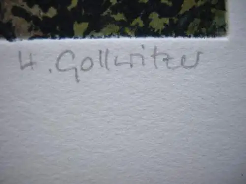 Hatta Gollwitzer (1943) Auf den Zykladen Orig. Farbradierung signiert
