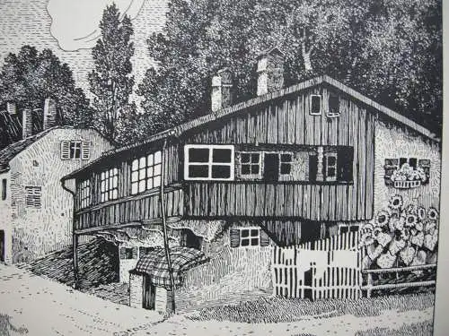 Ulf Seidl Giesing Nockherberg München Orig Lithographie 1930  