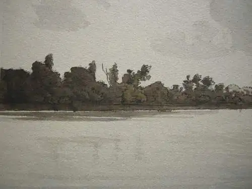 Josef Nicklas (1895-1974) Seestück Bodensee  Orig. Aquarell signiert 1946